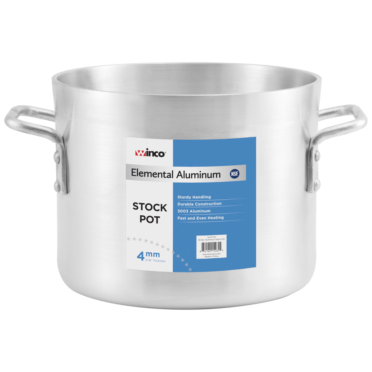 Silver 60 qt Aluminum Stock Pot S68981