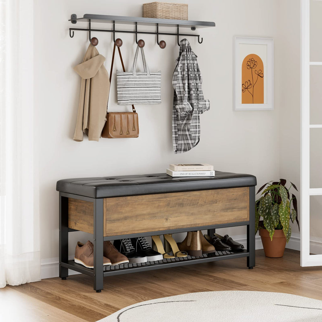 40" W Storage Bench with Cushion P9639