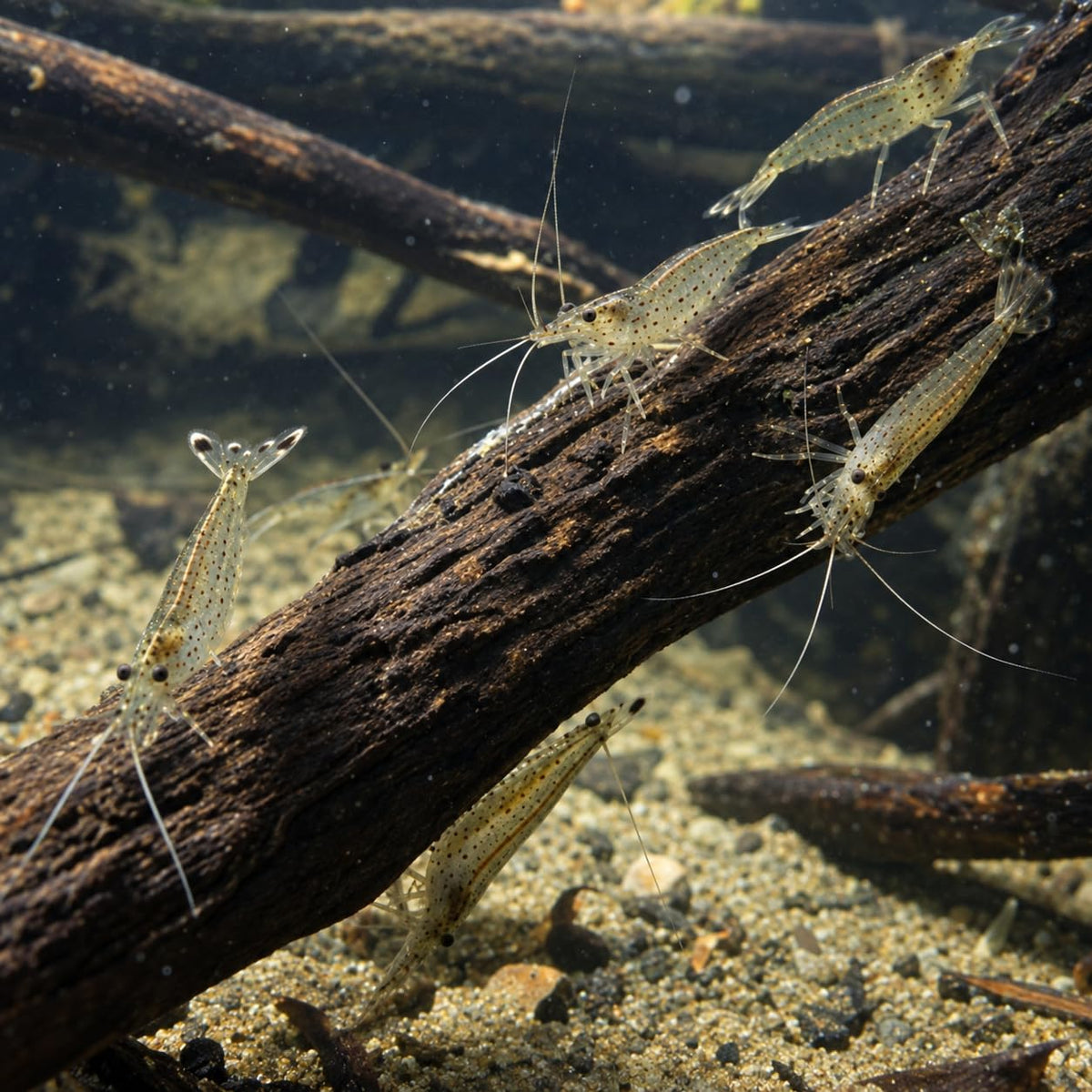10 Freshwater Aquarium Shrimp Live H2366