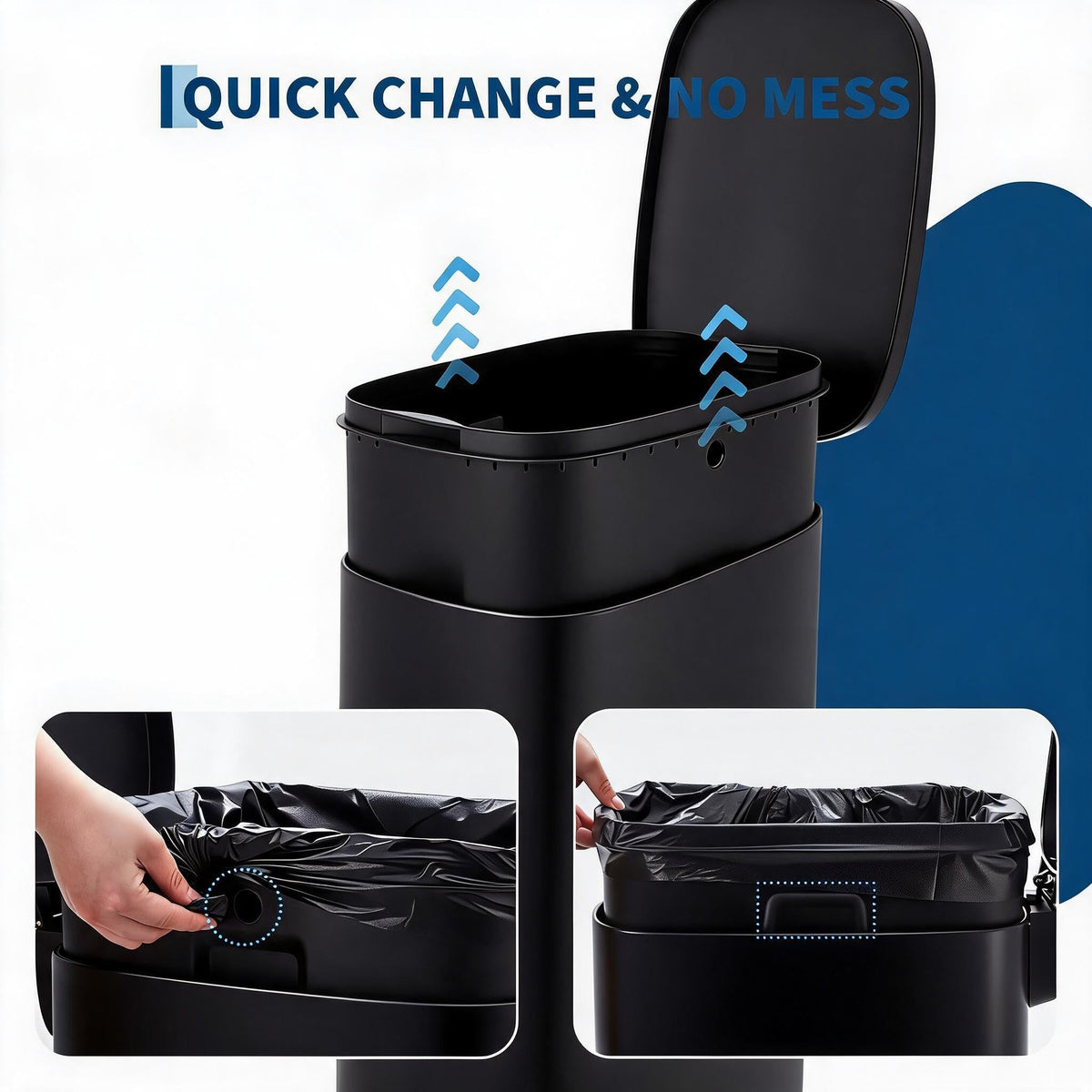 50 Liter Stainless Steel Step Trash Can Z83085