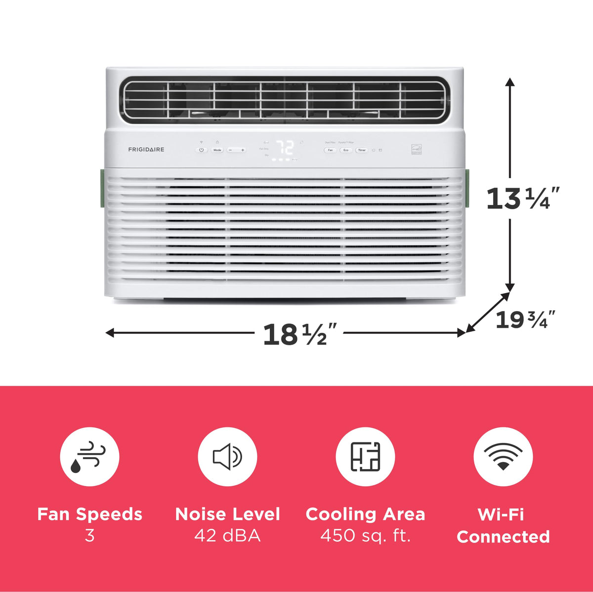 10,000 BTU White Smart Inverter Window Air Conditioner G7808