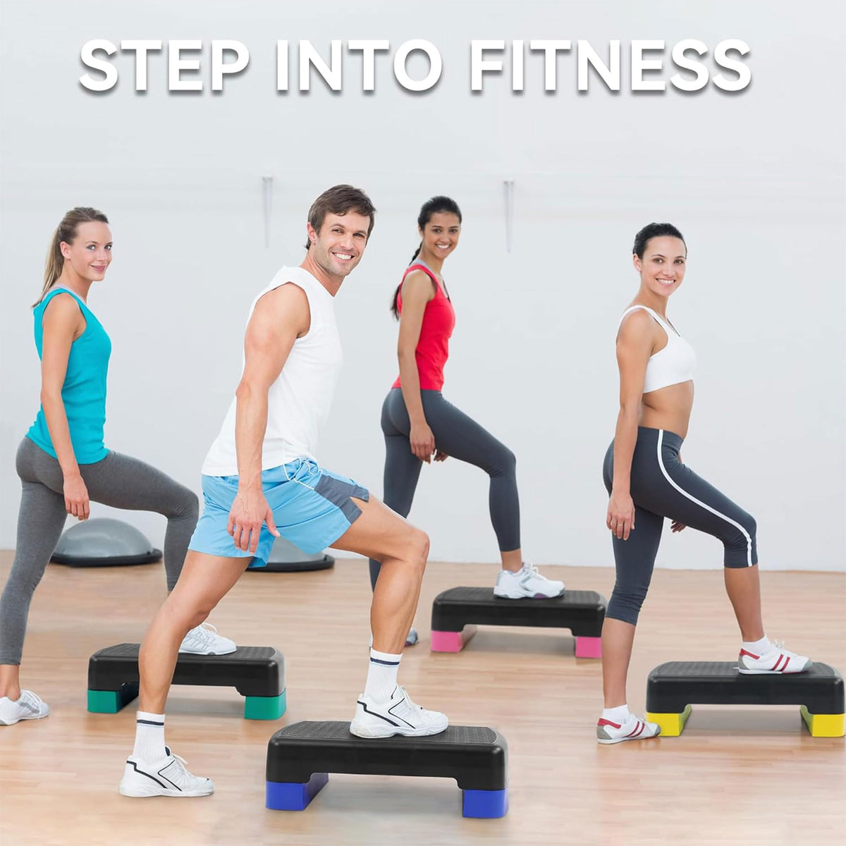 Adjustable Aerobic Step Platform with Risers G644207