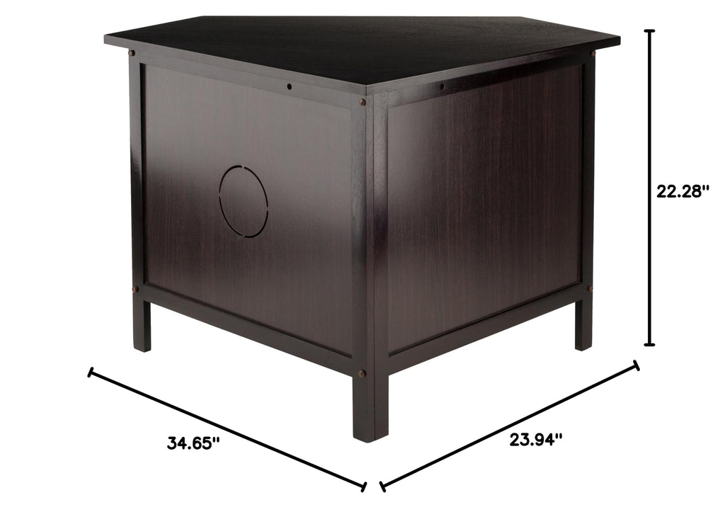 Espresso Corner TV Stand Q700560