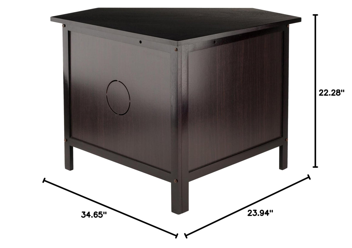Espresso Corner TV Stand Q700560