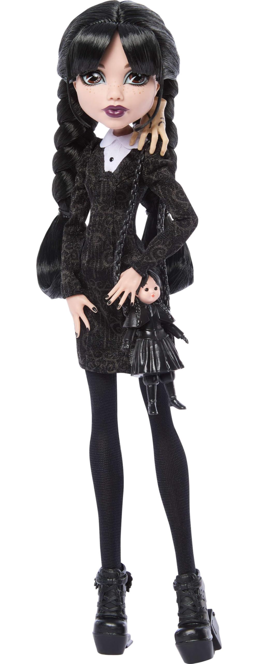Black Dress Doll with Stockings and Accessories N5876