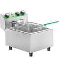 Electric 10L Stainless Steel Deep Fryer with Basket and Lid V691370