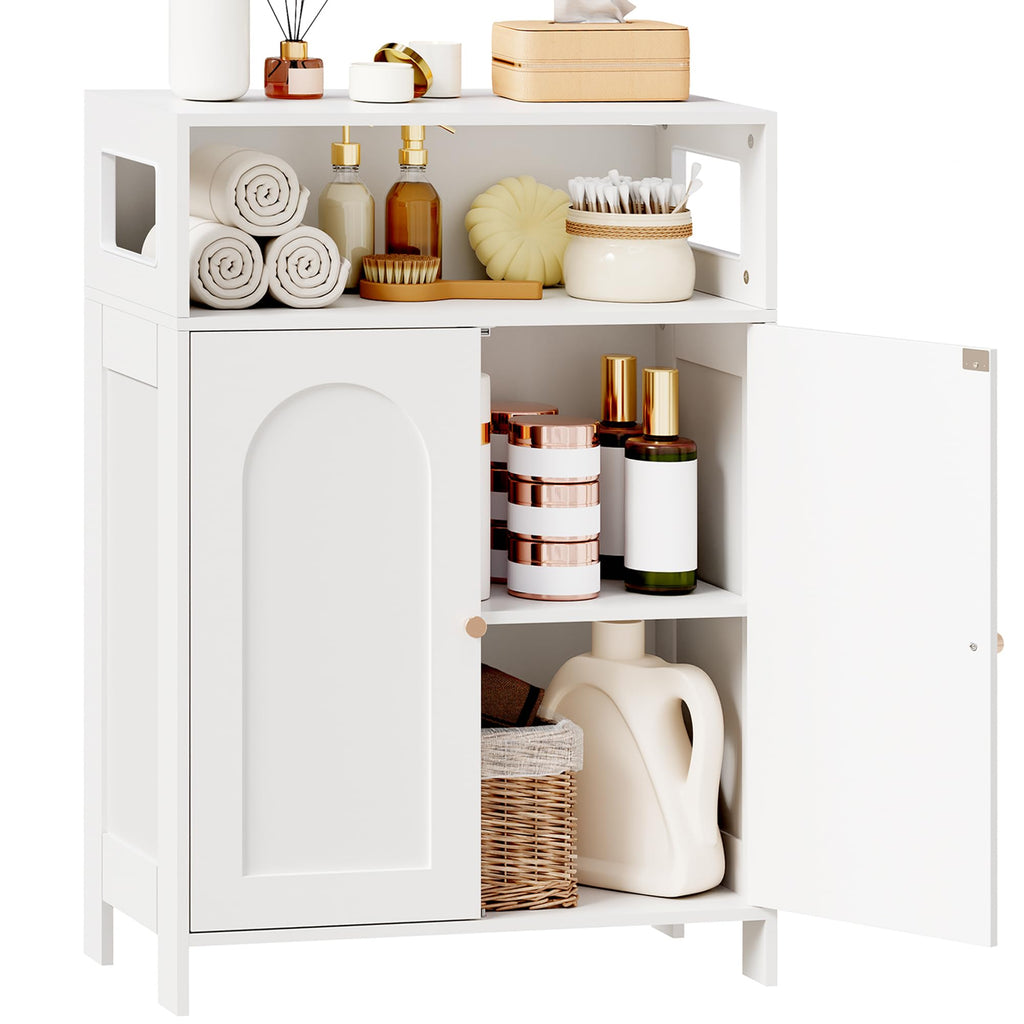Bathroom Storage Cabinet with Adjustable Shelf & Doors U2112