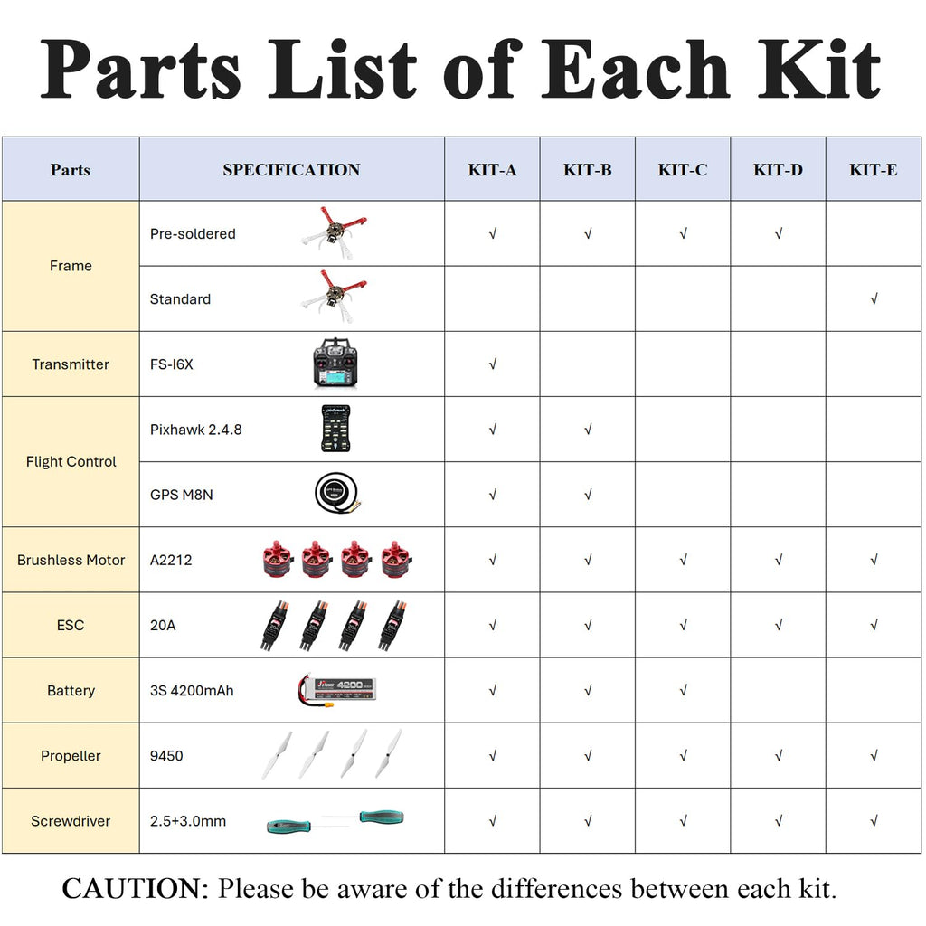 DIY 450mm Quadcopter Set N185