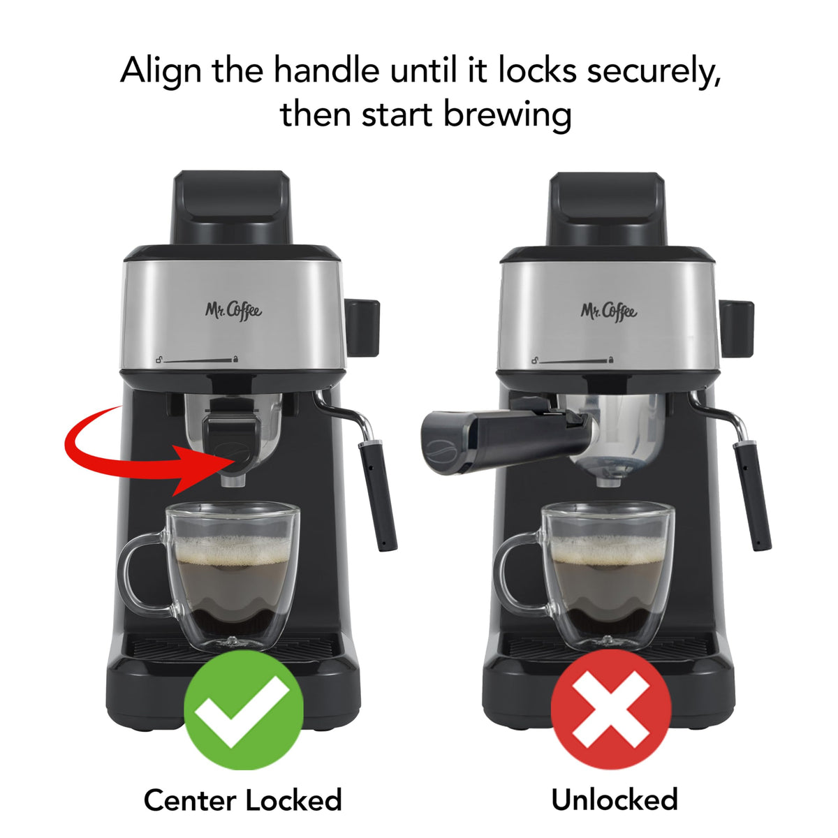 4-Shot Steam Espresso Cappuccino and Latte Maker with Stainless Steel Frothing Pitcher G4480