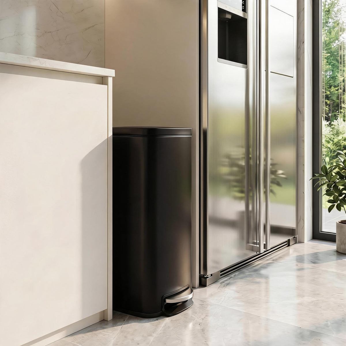 50 Liter Stainless Steel Step Trash Can Z83085