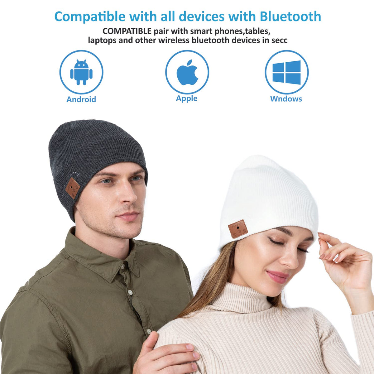 Bluetooth Knit Winter Cap with Microphone O5776