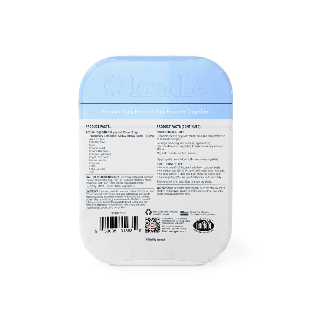 Skin Recovery Chews for Dogs, 75 ct F904
