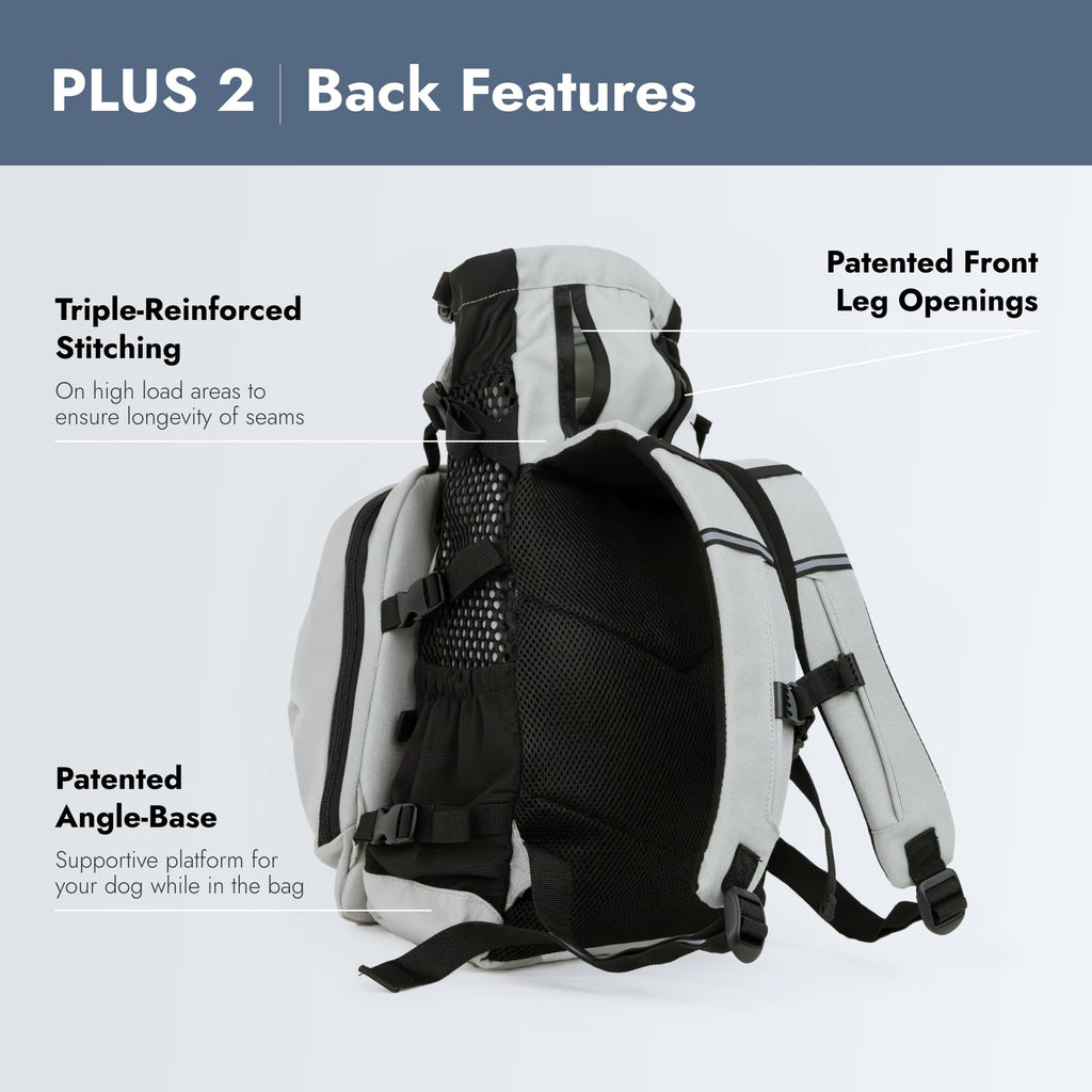 Small Light Grey Backpack-Style Dog Carrier Z838761