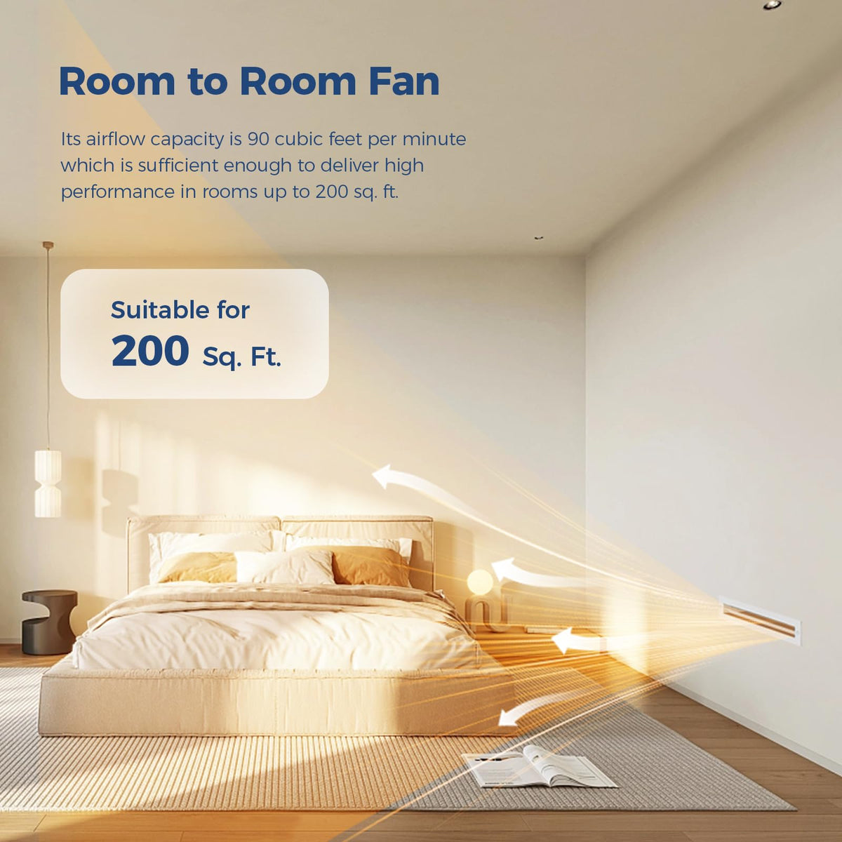 Room to Room Air Transfer Fan 90 CFM V356
