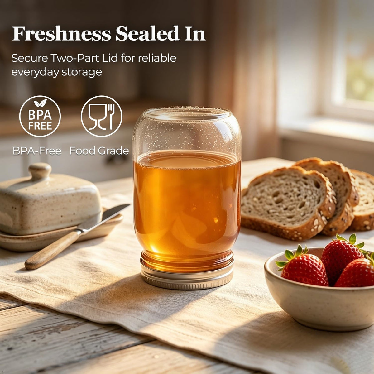 16 oz Regular Mouth Mason Jars 12 Pack F372770