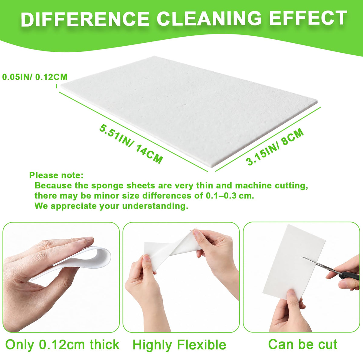 48 Pads 0.12cm Melamine Sponge Eraser Sheets B8304