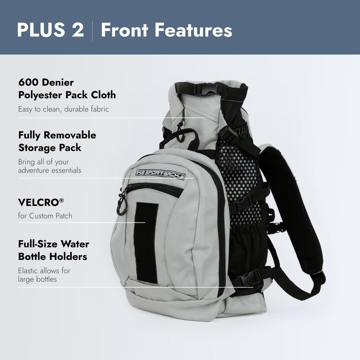 Small Light Grey Backpack-Style Dog Carrier Z838761