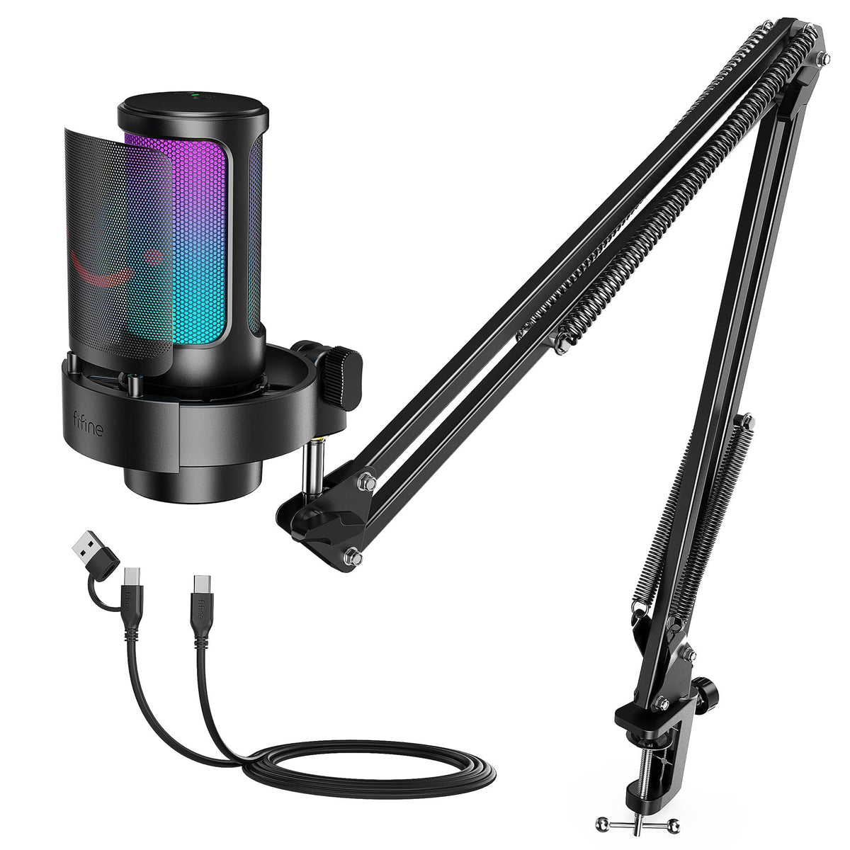 USB Gaming Microphone with Boom Arm F134