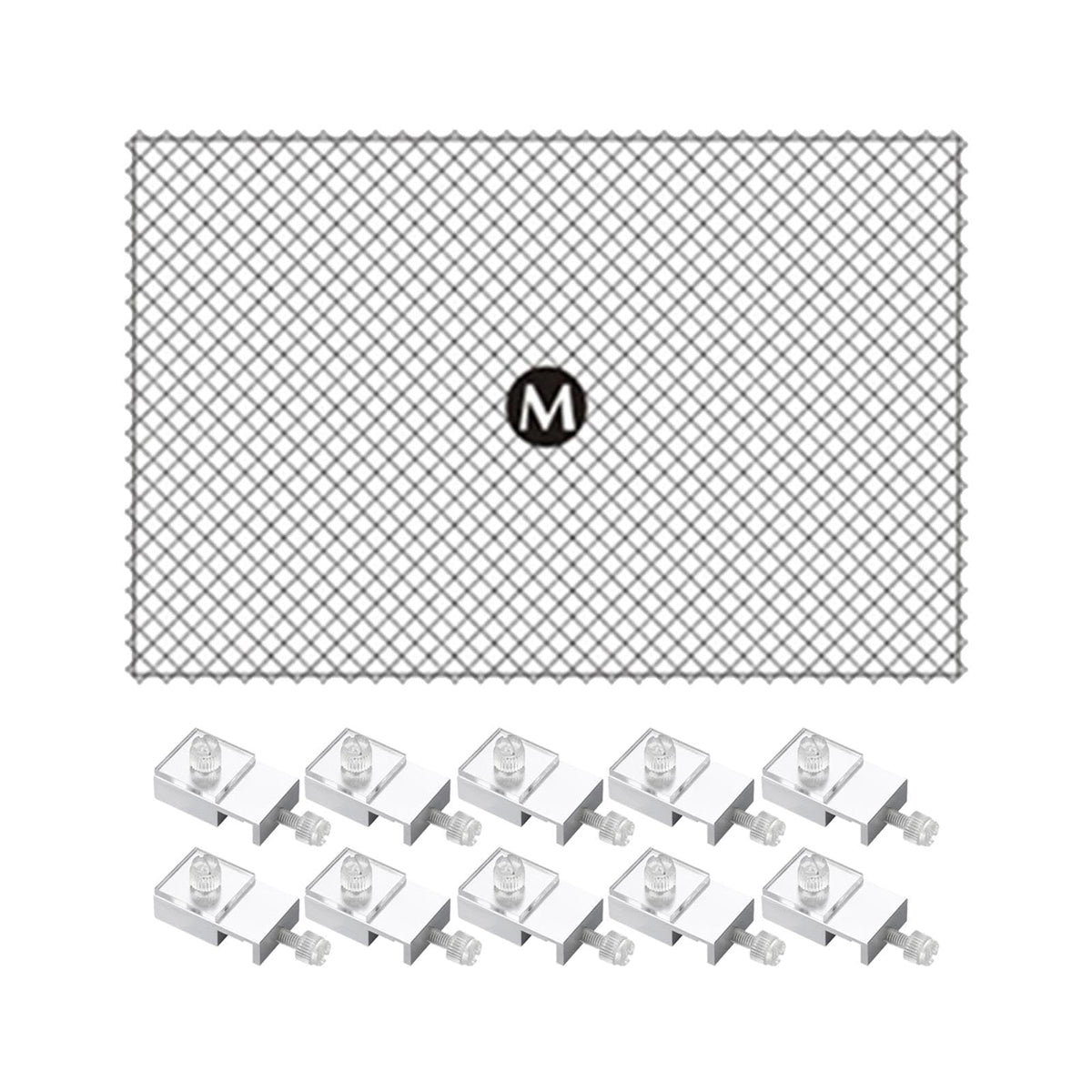 80x106cm Fish Tank Screen Net with 10 Clips C5108