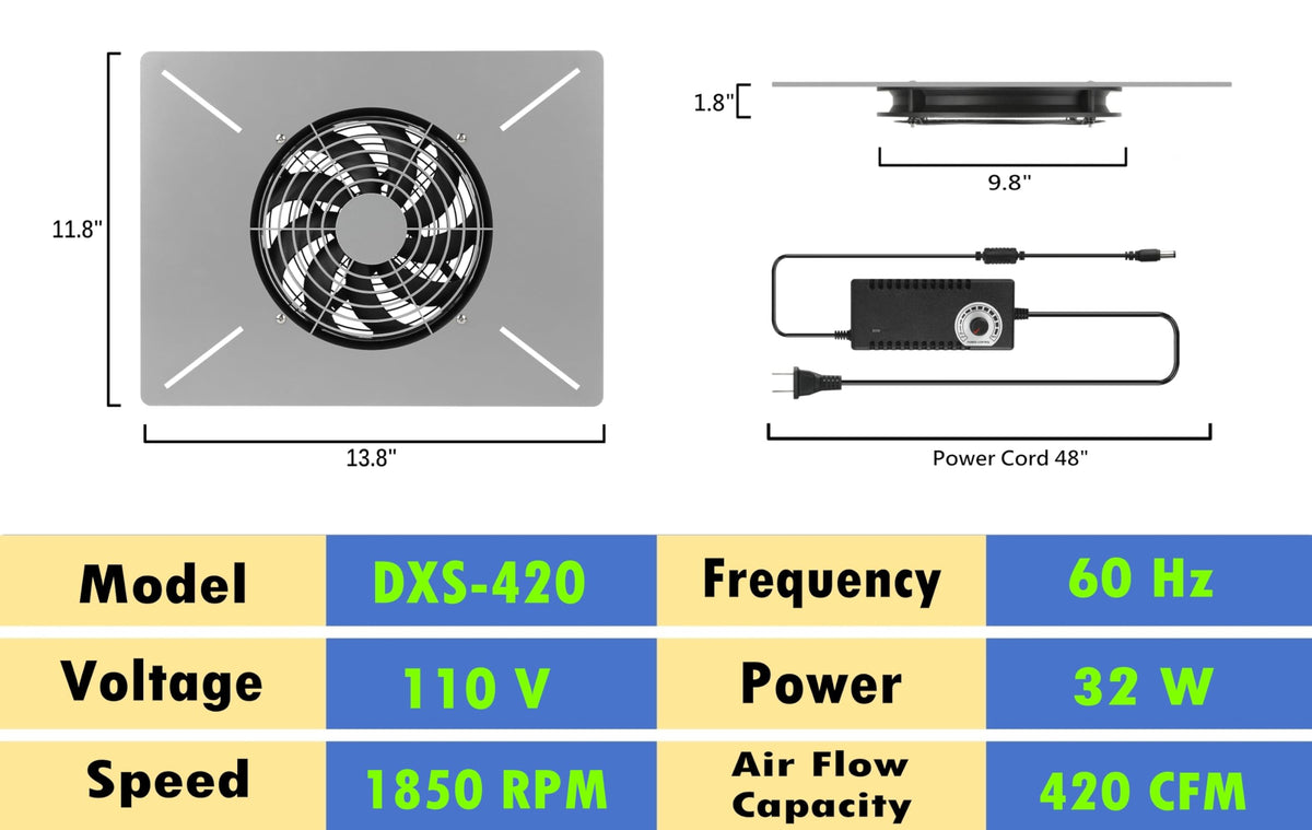 Exhaust Fan Reversible Airflow P521356