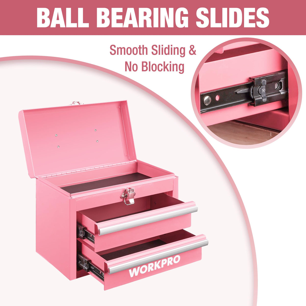 Portable Mini Metal Tool Box with 2 Drawers B9220