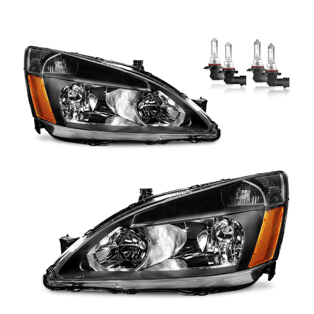 Halogen Headlights with Bulbs Y565608
