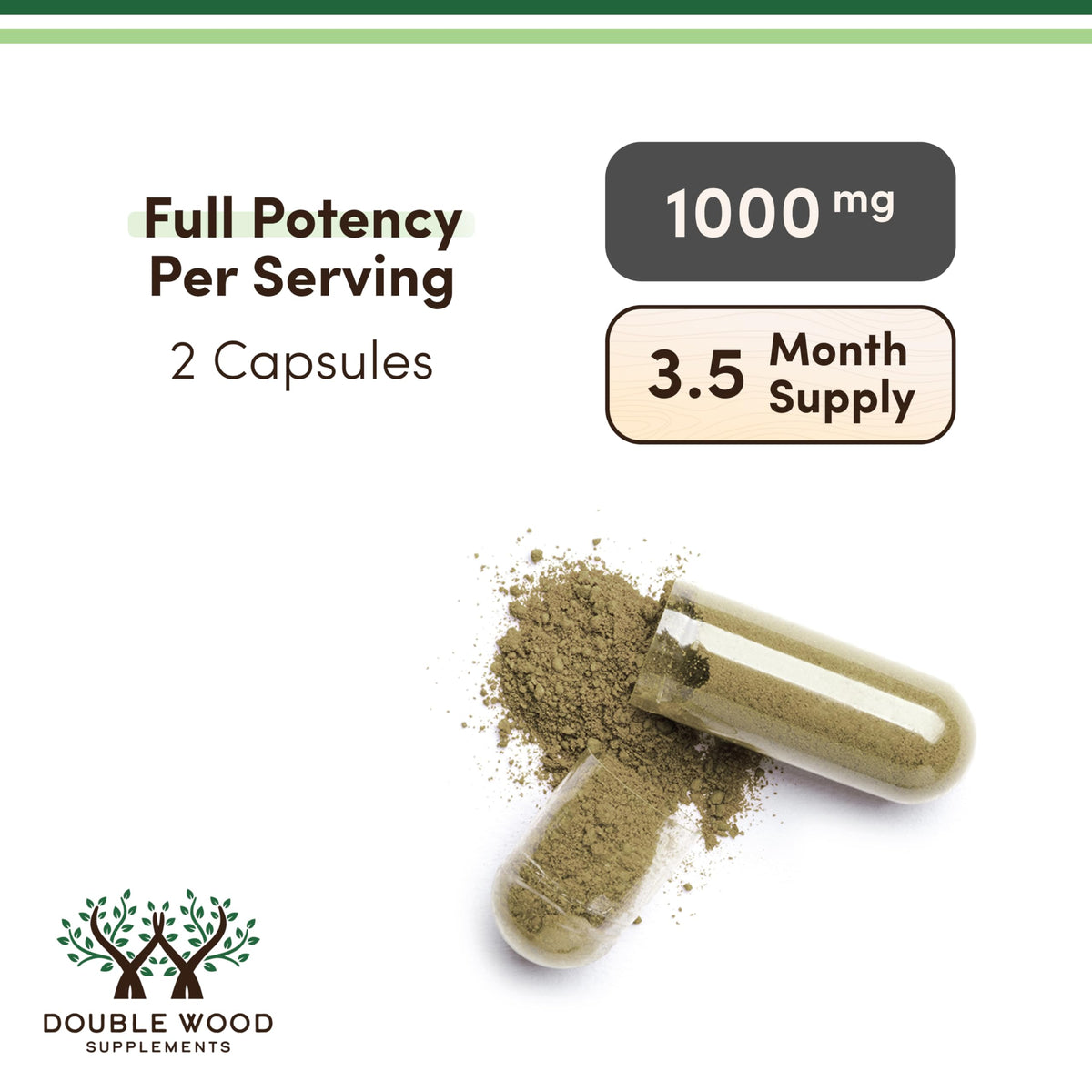 Organic Moringa Leaf 1,000mg 210 Capsules E180