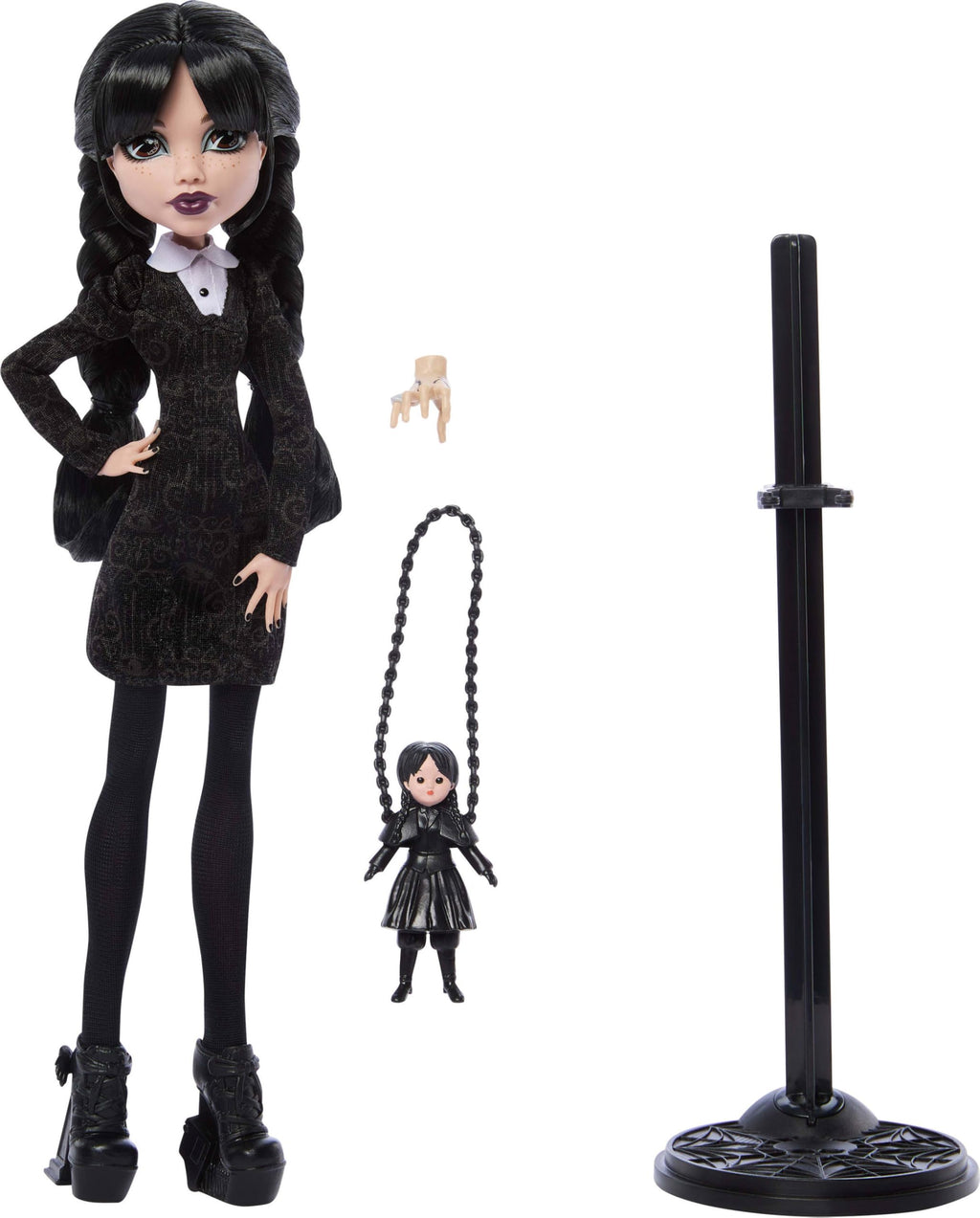 Black Dress Doll with Stockings and Accessories N5876