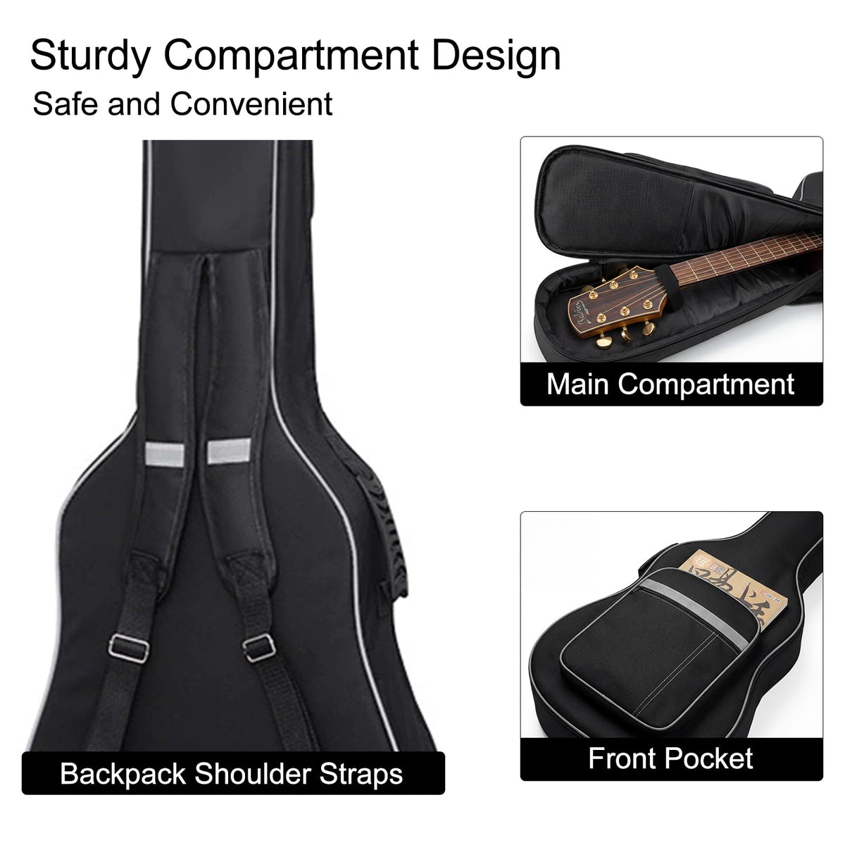 41 Inch Water-Resistant Acoustic Guitar Bag C718362