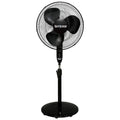 Black 16" Oscillating Pedestal Stand Fan with Remote Control B8255