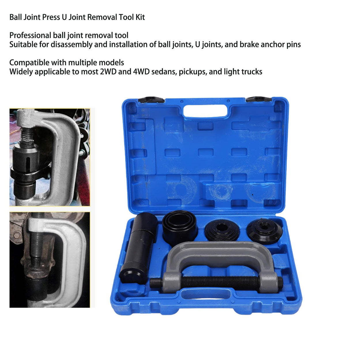 Heavy Duty Steel Ball Joint Press Kit 10 Piece Set J5684