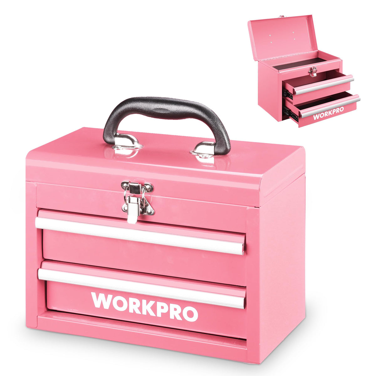 Portable Mini Metal Tool Box with 2 Drawers B9220