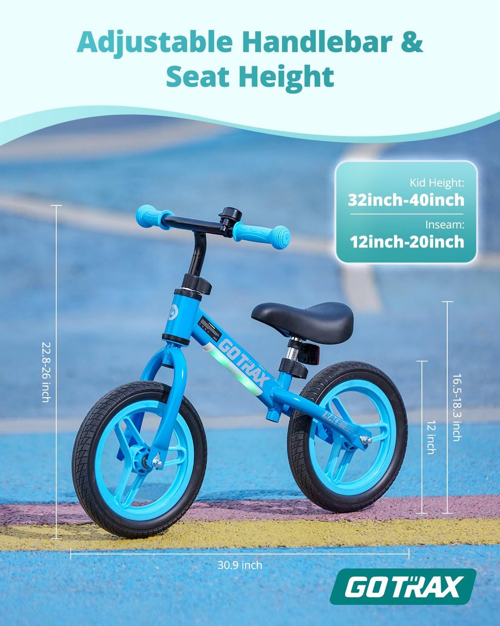 12" No-Pedal Toddler Balance Bike C47491