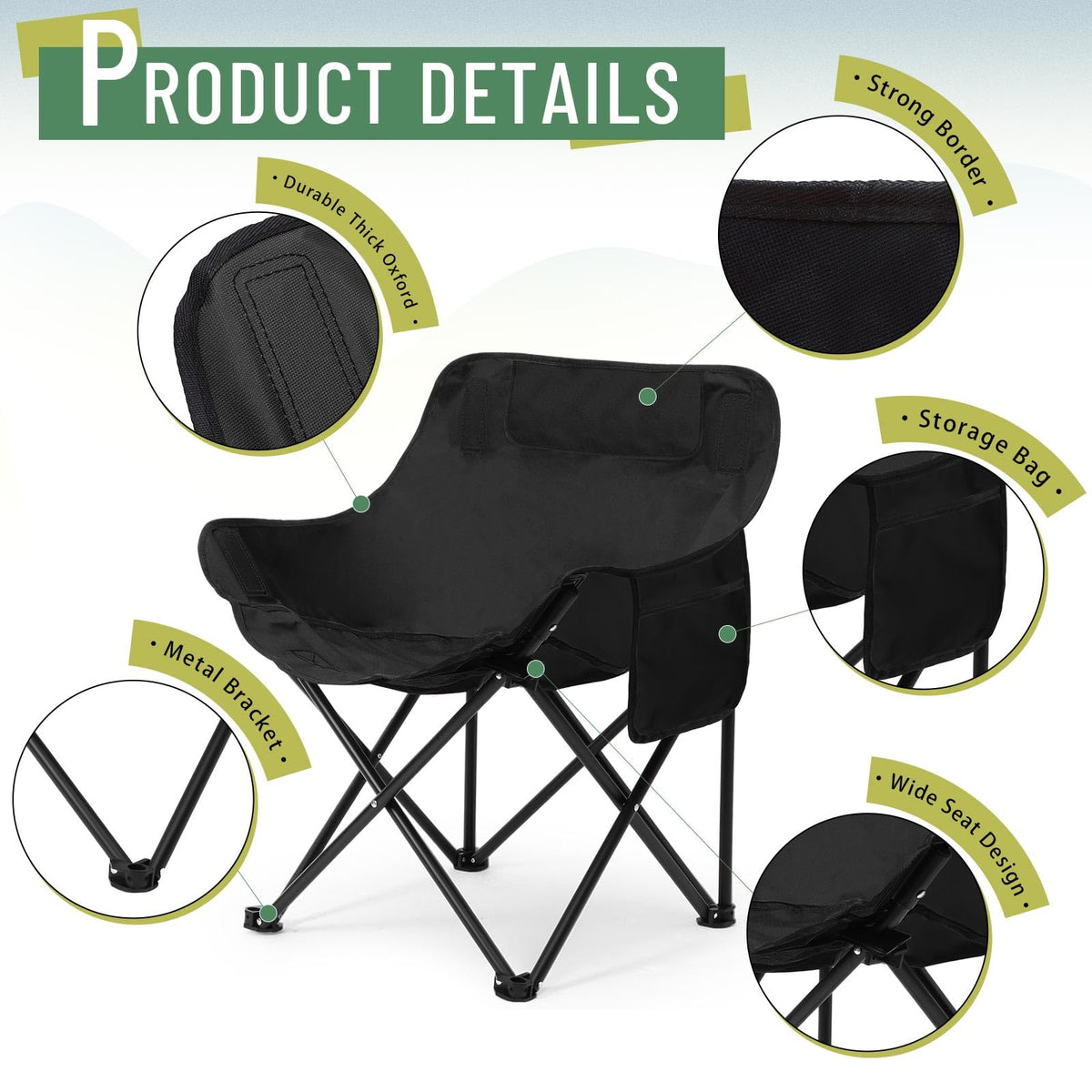 2 Pack Folding Camping Chairs C74199