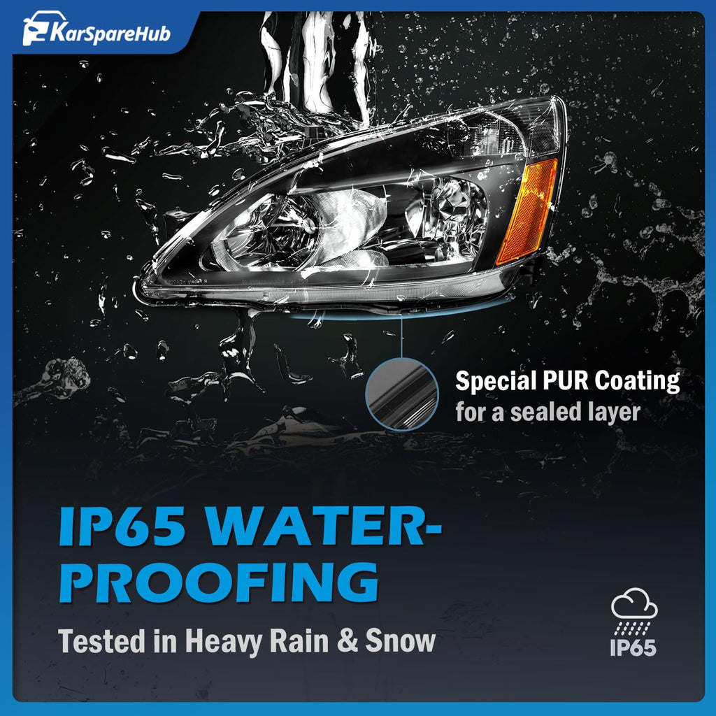 Halogen Headlights with Bulbs Y565608