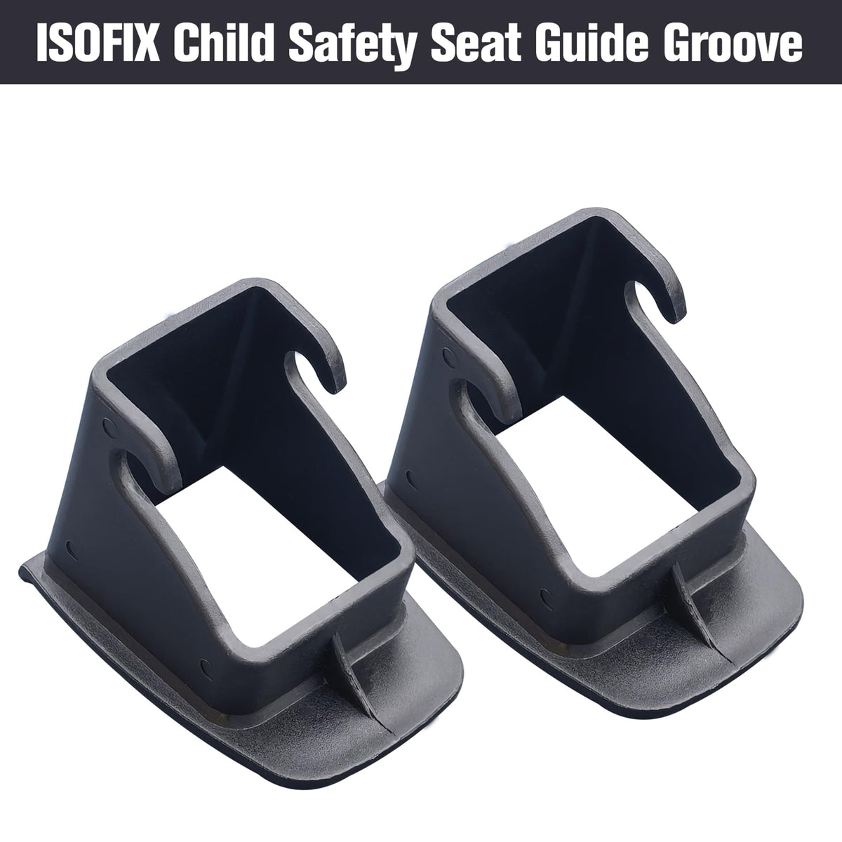 4Pcs Black Car Seat Latch Guides N837