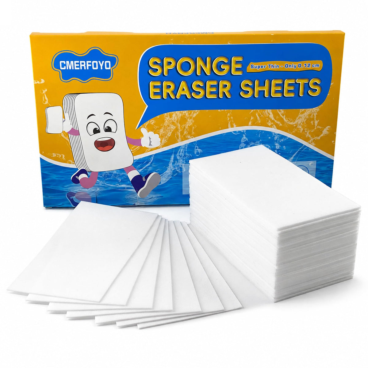 48 Pads 0.12cm Melamine Sponge Eraser Sheets B8304
