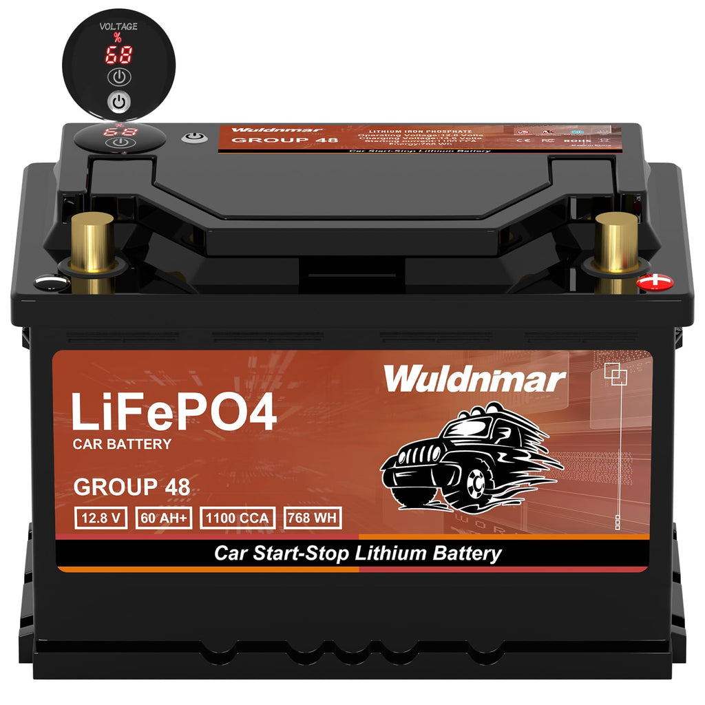 12.8V 60Ah 1100CCA Lithium Automotive Battery M7704