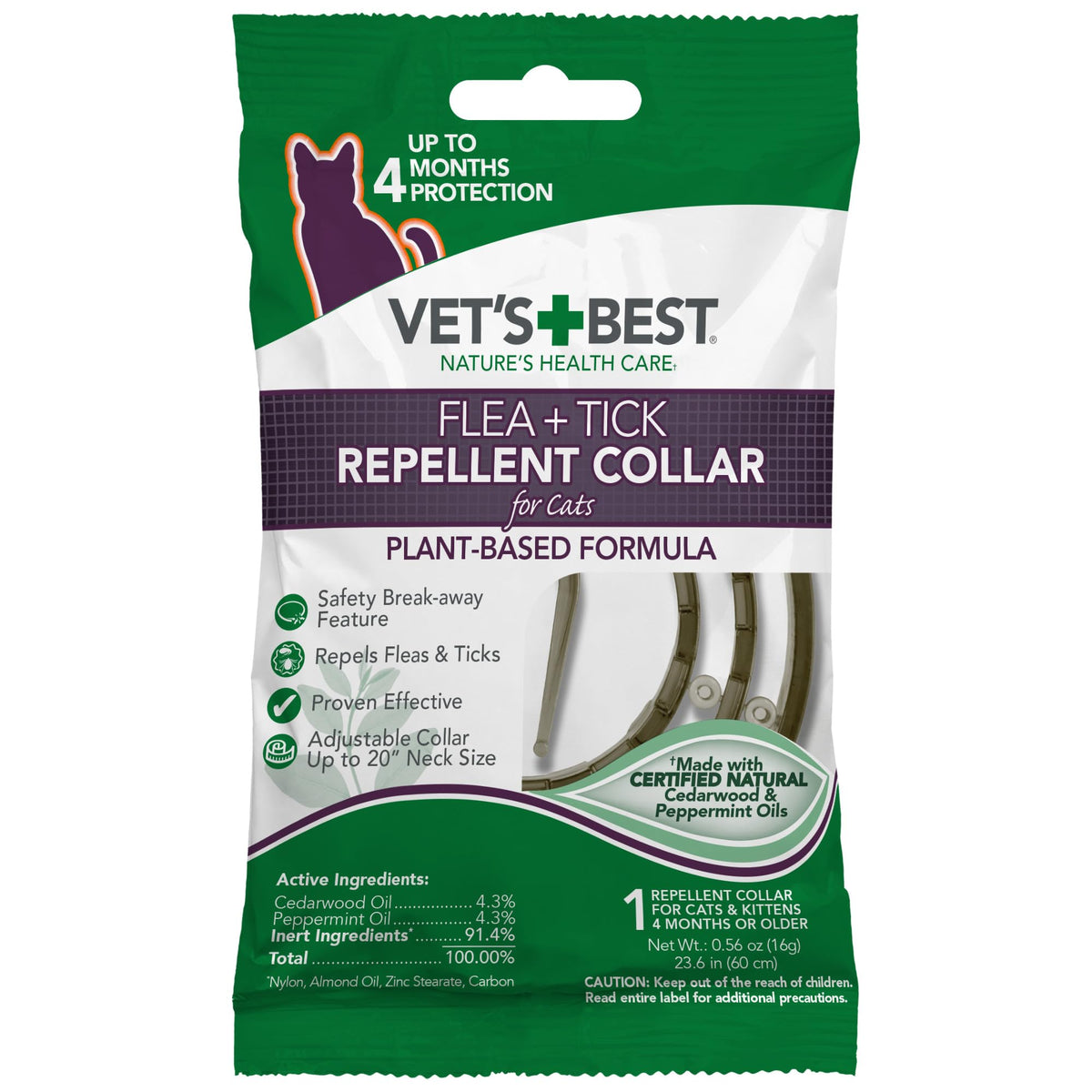 Adjustable Flea & Tick Repellent Cat Collar D469