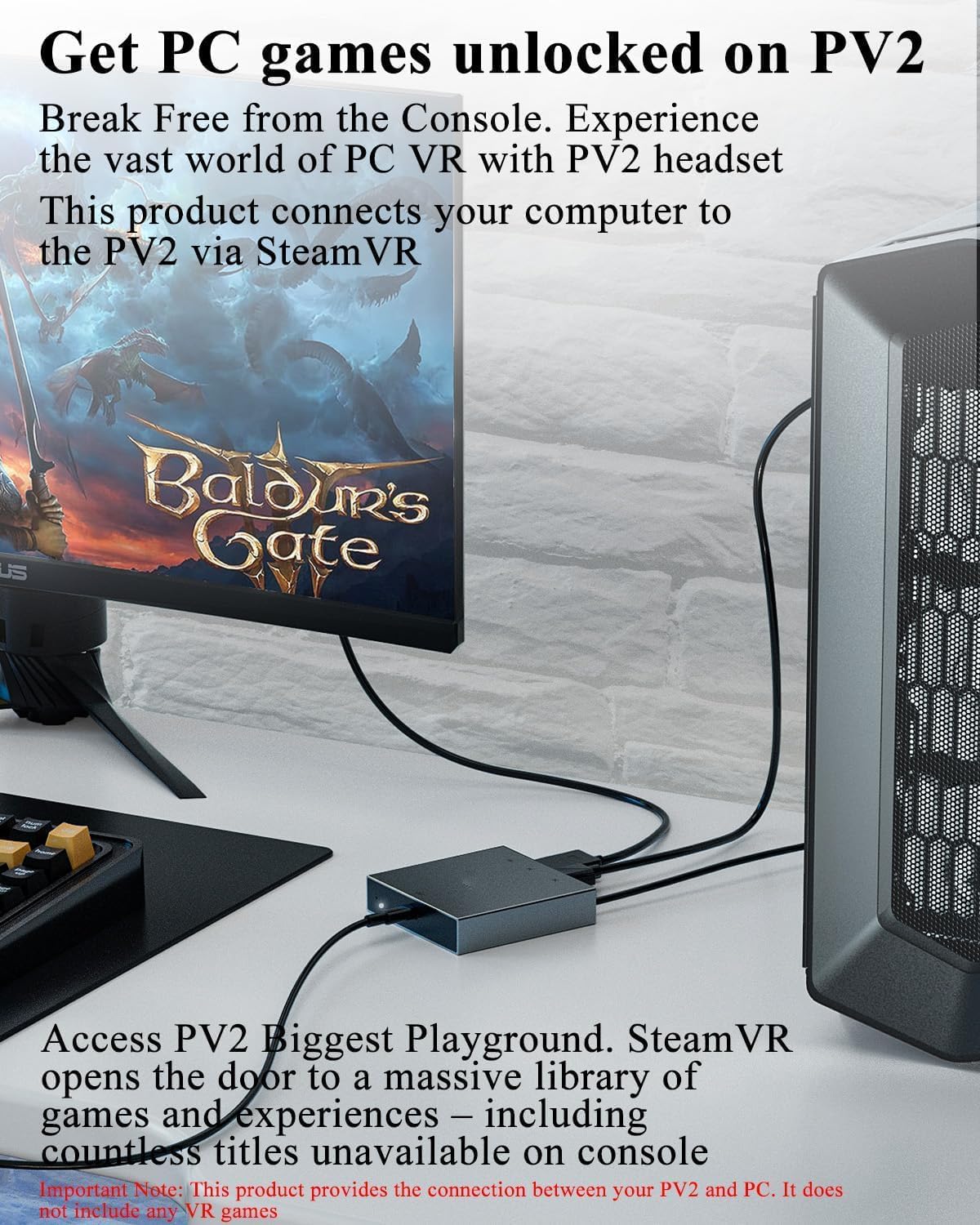 PC Adapter for VR2 Headset F892685