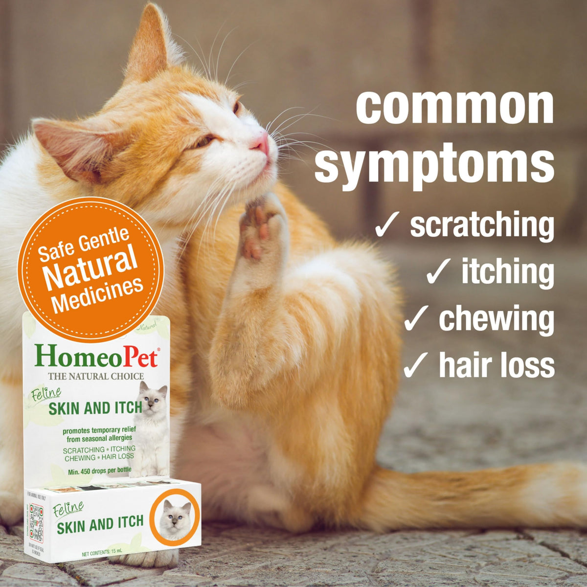 Feline Skin and Itch Supplement 15 Milliliters J335962