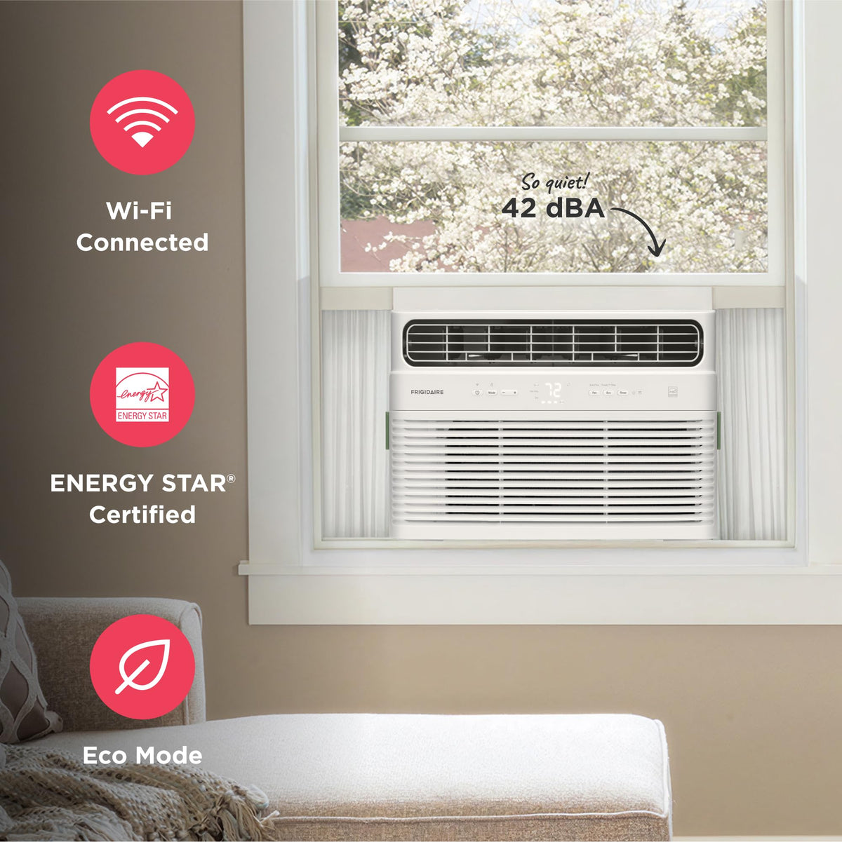10,000 BTU White Smart Inverter Window Air Conditioner G7808