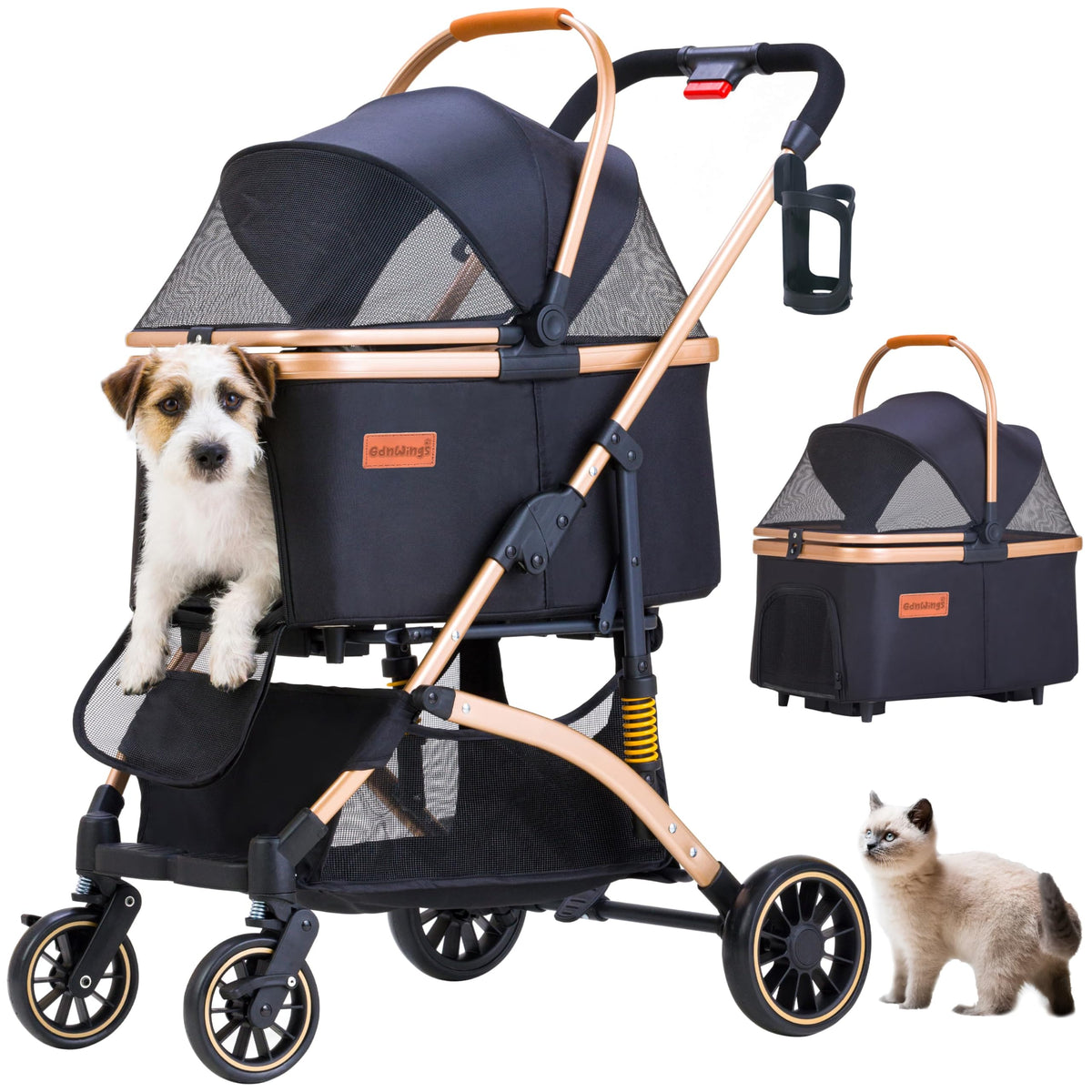 Pet Stroller for Small Dogs Cats D994