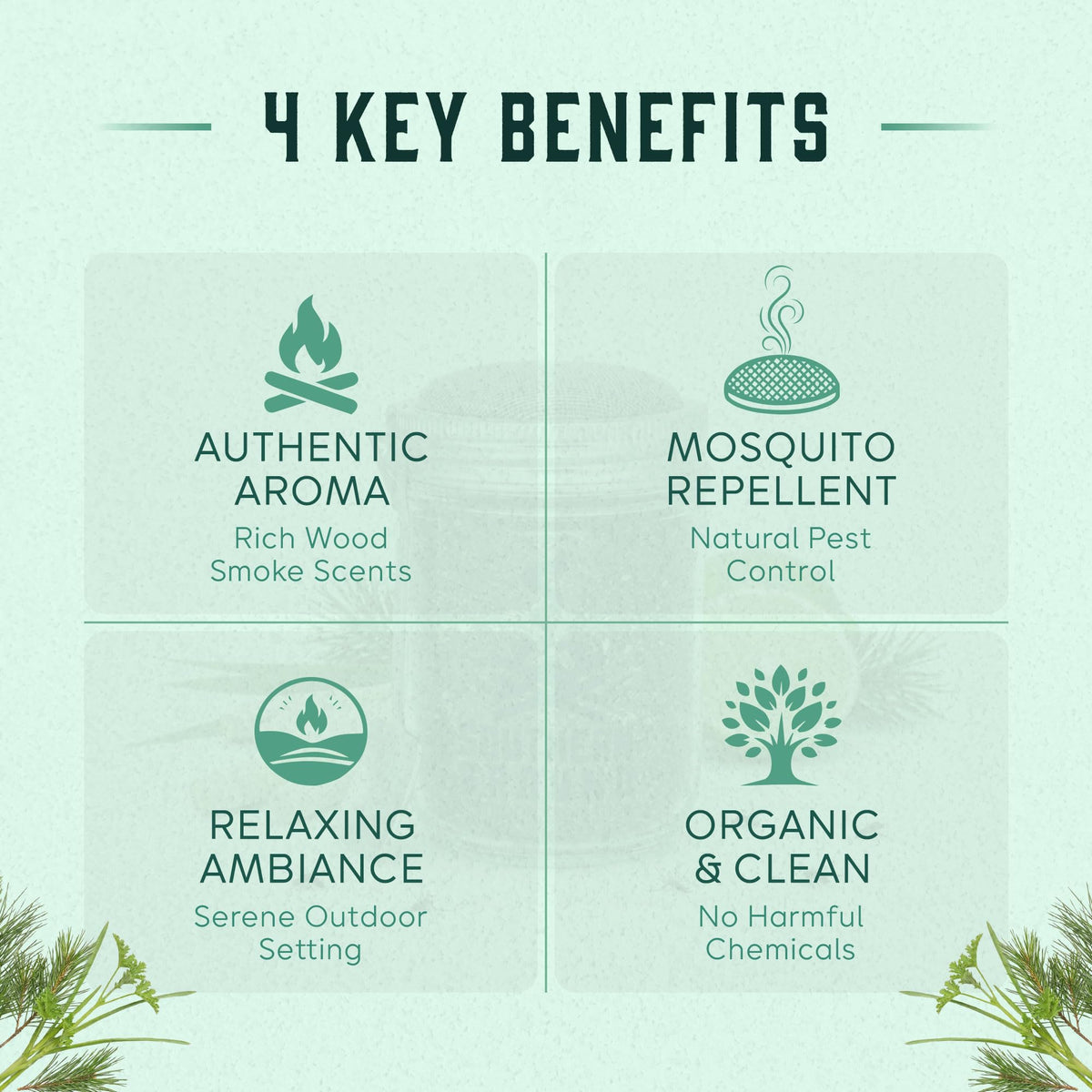 Natural Citronella Lime Mosquito Repellent Incense Refill 20oz G785