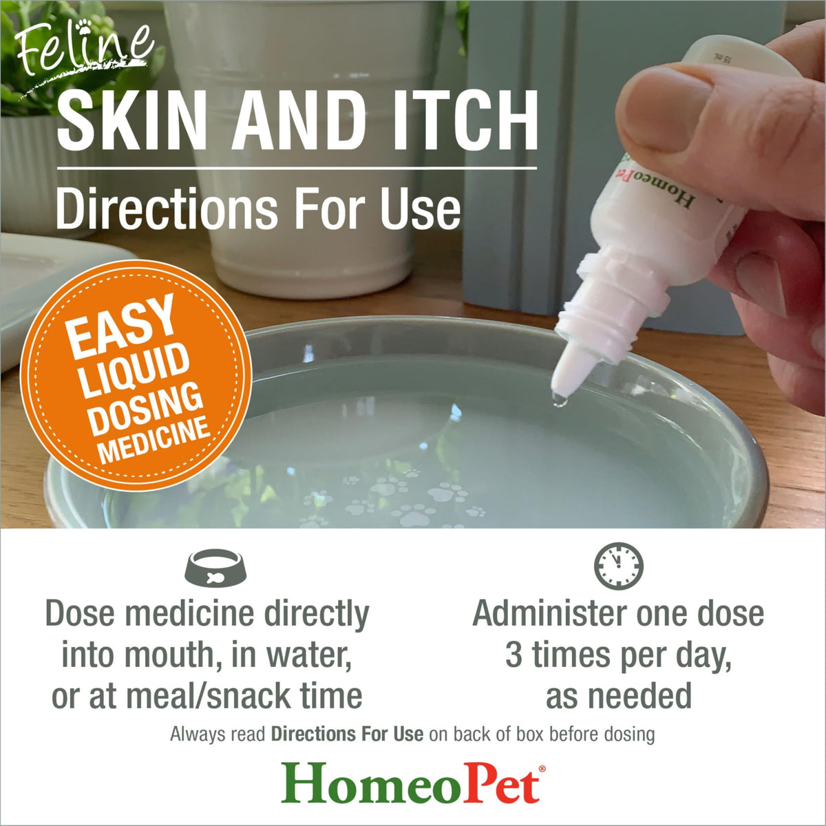 Feline Skin and Itch Supplement 15 Milliliters J335962