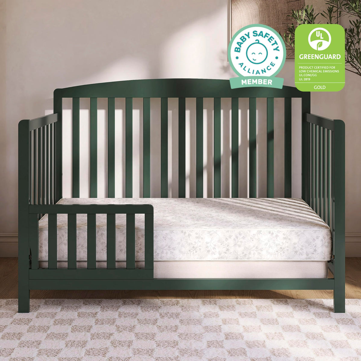 Baby Crib Mattress, Reversible, Waterproof Cover, 52" x 28" x 5" X86047