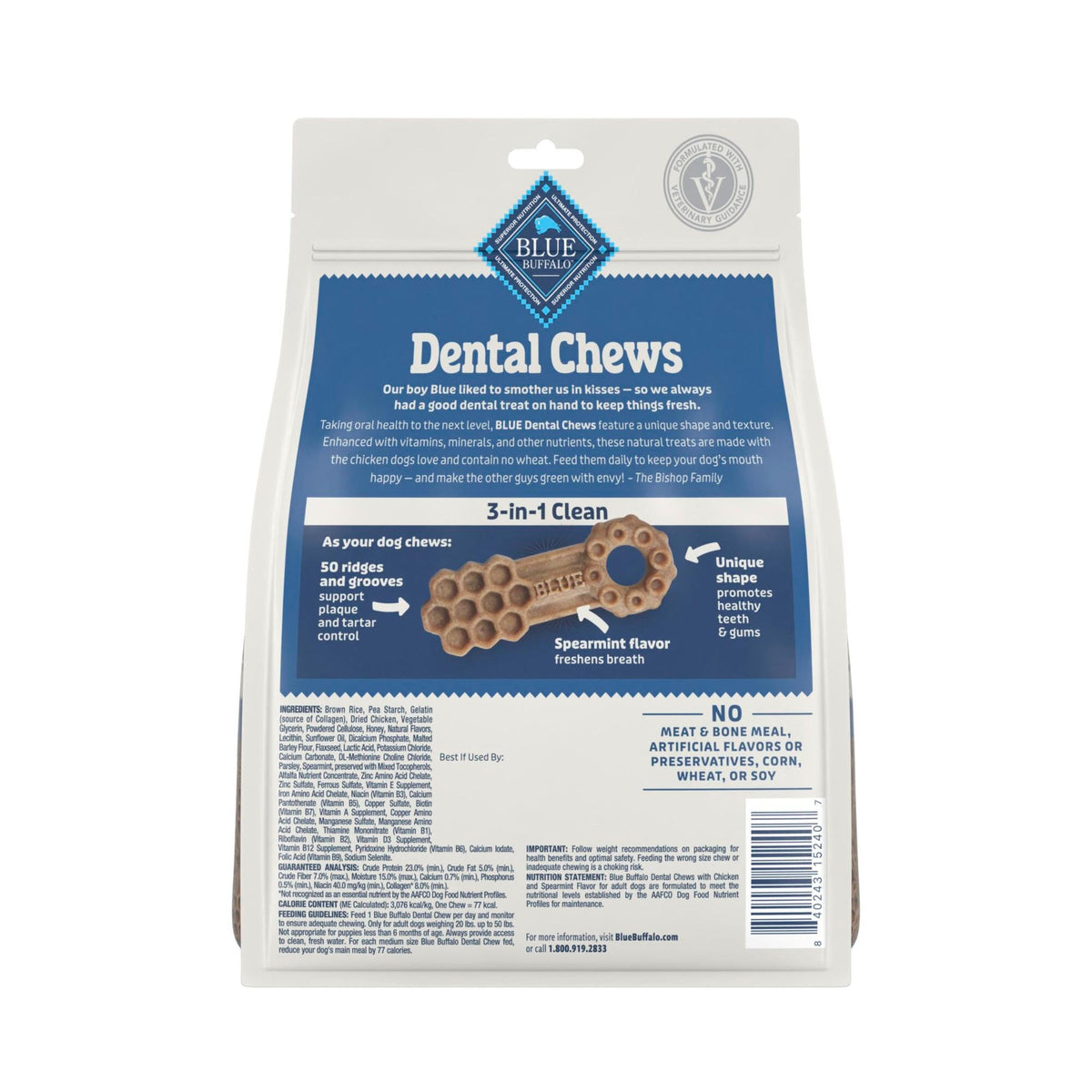 Chicken & Spearmint Medium Dental Chews, 11.5 oz, 14 ct C48849