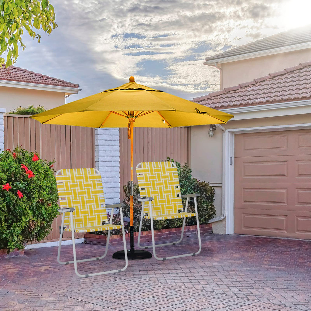 Folding Camping Chair Set of 2 Yellow X34546