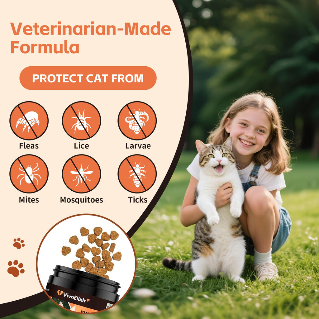 Flea & Tick Treatment for Cats 200 Chews J44247