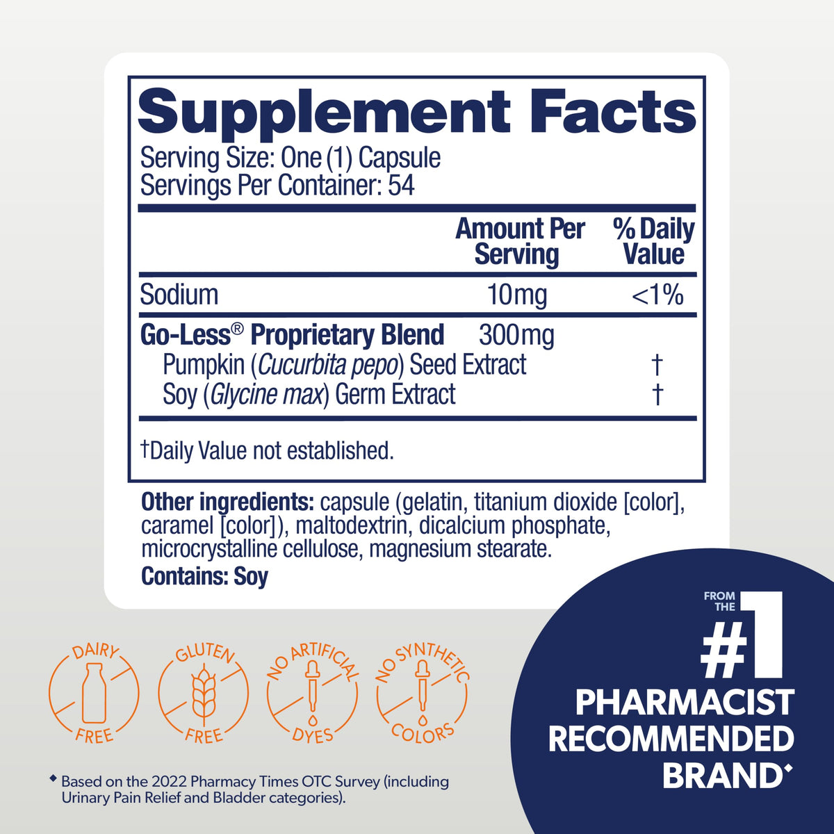 Bladder Control Supplement 52 Ct L581